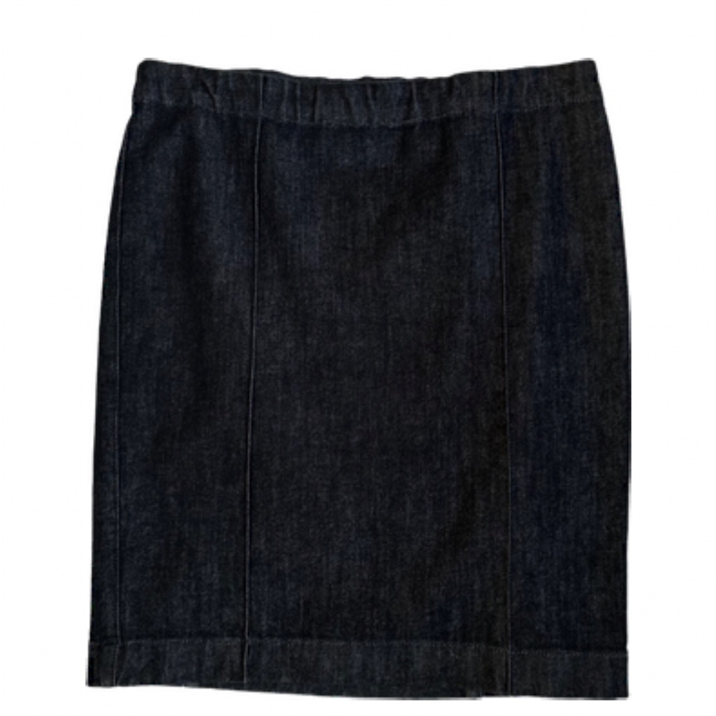 The Row Dark Denim Pencil Skirt